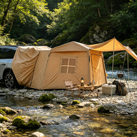 Tente de Voiture Gonflable 210D Oxford pour Hayon Arrière 380 x 230 x 190 cm SUV MPV Camping Vente en Gros