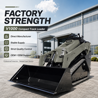 Loader Skid Steer NIMBUS Langsung dari Pabrik dengan Mesin Yanmar Euro 5 untuk Pekerjaan Pembersihan Jalan dan Taman
