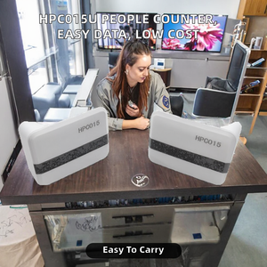 Sistema de Conteo de Personas para Mostrador de Tienda, Modelo HPC015U, de Plástico, con Batería, Descarga de Datos y Informes de Software, Precio Económico - Product Image 3