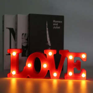 Decorazione di san valentino per la fidanzata batteria rossa decorazione di nozze fai da te LED amore luce regalo <span class=keywords><strong>festa</strong></span> <span class=keywords><strong>della</strong></span> <span class=keywords><strong>mamma</strong></span> addio al nubilato decorazione - Product Image 1