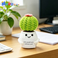 Amigurumi en crochet fait main sur mesure, motif tournesol, succulente ou cactus en pot, pour cadeau d'entreprise