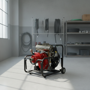 (Série connectable) Pompe centrifuge à six étages à haute pression WBS-P500A, Pompe à incendie à essence bicylindre à très haute pression 500 m - Product Image 1