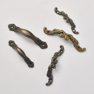 Poignées de tiroir en alliage de zinc de style chinois, forme barre, finition antique, quincaillerie de meubles durable - Product Image 3