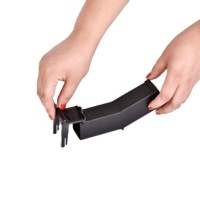 Piège à souris rectangulaire noir en PP massif, durable 3 ans, pour le contrôle des rongeurs, conception tunnel écologique