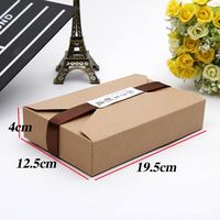 Boîte à biscuits en papier cartonné personnalisée avec nœud, boîtes à chocolat, boîtes à gâteaux, emballage de tarte à la viande en gros avec logo
