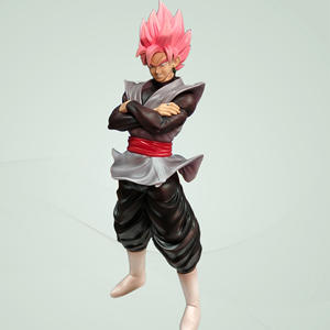 Figura Decorativa de Anime de Son <span class=keywords><strong>Goku</strong></span> Zamasu Super <span class=keywords><strong>Saiyan</strong></span> <span class=keywords><strong>Rose</strong></span> de Dragon Ball, Modelo de Adorno con Máscara - Product Image 2