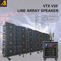 Système de sonorisation professionnel VTX V20+VTX S25, ensemble de haut-parleurs passifs et actifs à trois voies, double 10 pouces, Line Array, Subwoofer