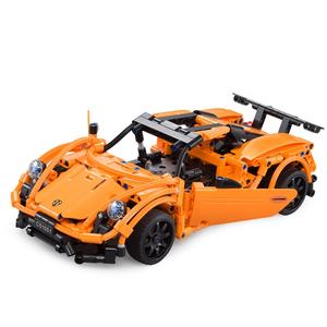 Cada briques enfant Simulation vert sport voiture bricolage assemblé bloc construction jouets <span class=keywords><strong>RC</strong></span> voiture Technic jouets C51007W - Product Image 2
