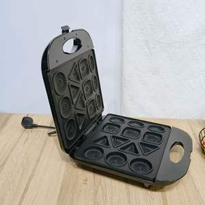 ماكينة صنع الساندويتشات والوافل متعددة الوظائف بشريحتين، محمصة فطور كهربائية منزلية بسطح غير لاصق وسهلة التنظيف - Product Image 3