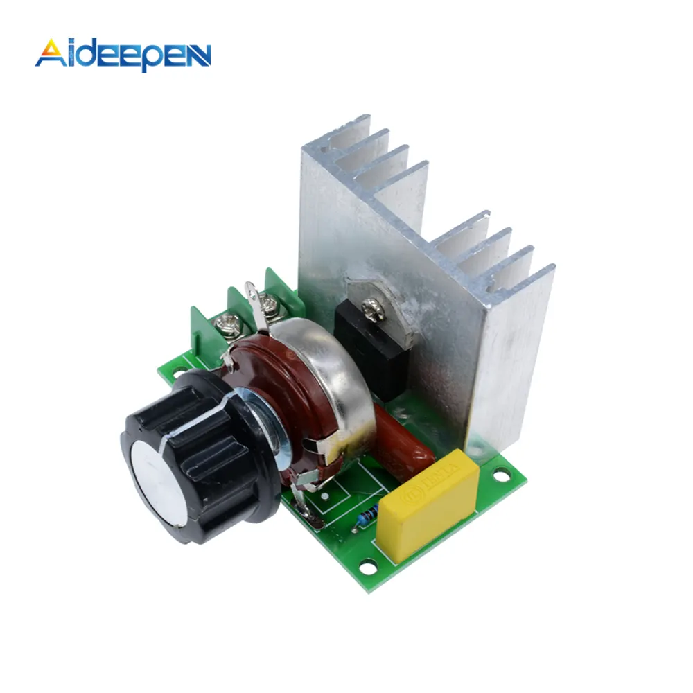 AC 220V 4000W SCR hız kontrolörü voltaj regülatörü Dimmer termostat