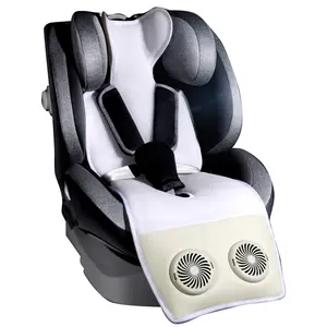 Anjuny Breezy Fans Ventilated Safety Seat Cushion Mat Baby Stroller Pad Car Seat Cooling With 3D Breathable Mesh