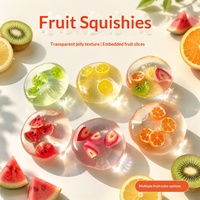 Stock d'usine – Boule de maltose fruitée faite à la main de 6 cm, jouet anti-stress à rebond lent pour décoration de bureau et cadeau de relaxation