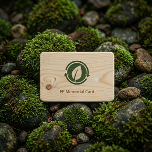 EP <b>Memorial</b> Card Wooden RFID Tag NTAG215 13.56 MHz Waterproof Access Control - Product Image 1