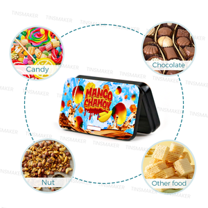 Venta al por mayor de caramelos de Menta a prueba de niños Gummy Tin Packaging Child Resistant Cr Tin - Product Image 2