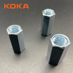 Nhà máy trực tiếp M8 M10 M12 kẽm mạ ren que couplers Hex khớp nối <span class=keywords><strong>NUT</strong></span> - Product Image 5