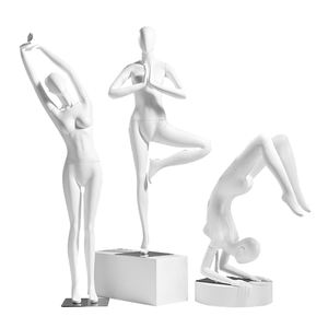 Maniquí <span class=keywords><strong>de</strong></span> Cuerpo Completo <span class=keywords><strong>de</strong></span> Fibra <span class=keywords><strong>de</strong></span> Vidrio <span class=keywords><strong>para</strong></span> Yoga y Deportes, Modelo Extensible con Piernas Cruzadas - Product Image 3