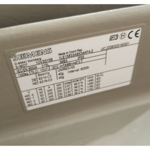 Motor a Prueba de Explosiones de Gas Siemens 1CV3222B, Motor Eléctrico Miniatura de 200KW, 380/660V, Importado - Product Image 2
