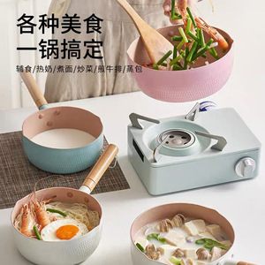 Olla para leche Yukihira de 16 cm, 18 cm, 20 cm y 22 cm, de aluminio, cuerpo recto, con asa, para calentar leche - Product Image 3