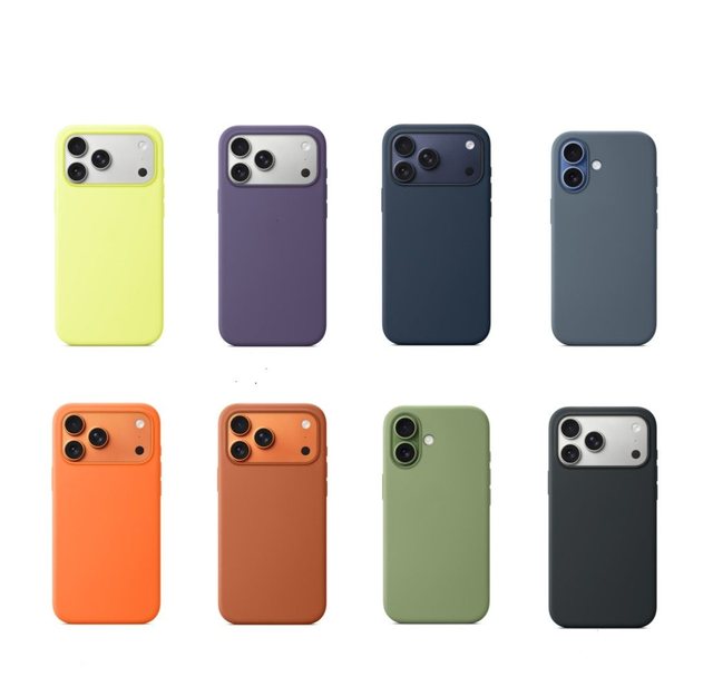 Suitable for IPhone17ProMax Mobile 16 15 14 13 12 Phone case Multi-color Silicone Shockproof Magnetic Rubber case Magnetic