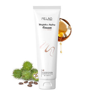 Crème Coiffante Végane à Base d'Huile de Coco, Protection Anti-Statique, Fini Brillant, Tenue Longue Durée, Pour Cheveux Abîmés, Effet Léger - Product Image 1