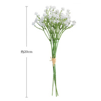 Bunga Plastik Buatan Tangan Baby's Breath, Tangkai Bunga Gypsophila Realistis untuk Dekorasi Wisuda, Natal, dan Rumah, Warna Dapat Disesuaikan