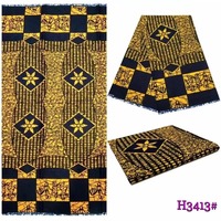 Kain Batik Wax Print Polyester-Katun Afrika Ramah Lingkungan Ankara untuk Kain Gaya Busana untuk Menjahit Gaun