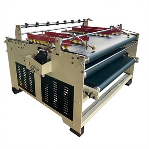 Press Type Semi Automatic Corrugated Box <b>Folder</b> Gluer Carton Box Making Folding Gluing Machine - Product Image 1