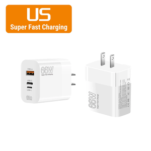 66W Gan Super Charge Rapide Type-C Port Chargeur 5V/3A <span class=keywords><strong>Sortie</strong></span> 20W Puissance PD RRSE pour <span class=keywords><strong>iPhone</strong></span> 16 15 <span class=keywords><strong>14</strong></span> 13 <span class=keywords><strong>Pro</strong></span> <span class=keywords><strong>Max</strong></span> et Ordinateur Portable - Product Image 1