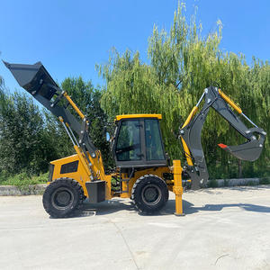 Бесплатная доставка мини-экскаватор-погрузчик 4x4 Компактный трактор с экскаватором-погрузчиком retroexquadora для продажи - Product Image 3