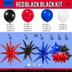 Kit de Arco de Guirnalda de Globos, Globos Grandes de Mylar con Forma de Estrella para Fiesta de Cumpleaños con Temática de Spiderman, Decoraciones Inspiradas en Superhéroes para Niños - Product Image 2