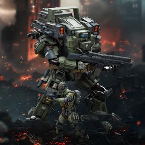 Figura de Acción Dark Source <span class=keywords><strong>1</strong></span>/25, Serie <span class=keywords><strong>APOC</strong></span>, Figura de Mecha Bedrock, Modelo Coleccionable, Juguete de Regalo - Product Image 6