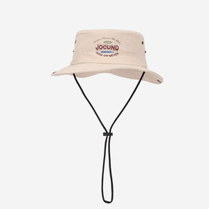 Chapeau Bob OEM Décontracté Anti-UV Brodé de Feuilles avec Cordon Coupe-Vent pour Randonnée, Voyage, Escalade, Cyclisme - Product Image 1