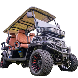 รถกอล์ฟไฟฟ้าคุณภาพสูง <span class=keywords><strong>MMC</strong></span> 5-6 ที่นั่ง 48/60/72V <span class=keywords><strong>4000</strong></span>/5000/7500W แบบยกสูงสำหรับขับขี่ออฟโรด พร้อมแบตเตอรี่ลิเธียม/กรด ความเร็วสูงสุด 25 ไมล์ต่อชั่วโมง - Product Image 1