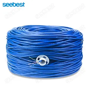 SEEBEST Factory Directly Sale Price Cat5e Cat6 Ethernet Working Distance Lan Cable Over 300M CCTV Camera Network 305M Cat6 PVC