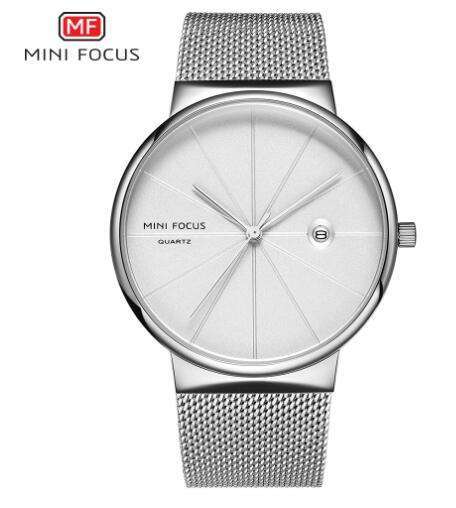 MINI FOCUS 0176G Ultra-thin Watch Precise Watch Waterproof Stainless Steel Watch