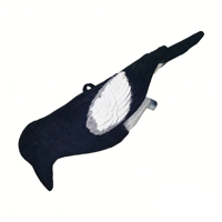 Leurre de chasse en plastique PE pour oiseaux des bois, sculpté en profondeur, avec piquet à boucle arrière, modèle extérieur, attracteur pour prédateurs d'oiseaux aquatiques des zones humides