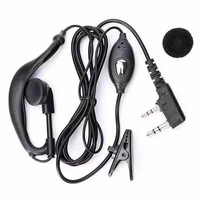 Câble universel pour casque compatible talkie-walkie, écouteurs à clip mini à un ou deux trous, logo personnalisé, portée >50 km