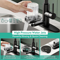 Robinet de cuisine moderne en gros avec douchette extractible, noir mat, acier inoxydable, garantie 5 ans, prix usine OEM
