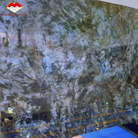 Quartzite de Labrador naturel poli, quartzite bleu pour comptoir moderne et table à manger
