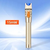 Stylo à lumière rouge à fibre optique, longueur 30 mm, stylo d'éclairage doré, source de lumière rouge, outil de connexion à froid 1-100 mW FTTH SC