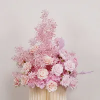 Meilleures ventes : Guirlande de fleurs artificielles en soie pour chemin de table, centres de table de mariage, arrangements floraux et décoration de sol