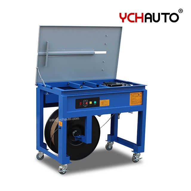 Production Warehouse Using Tying Machines Polypropylene Strap Packaging Power Automatic Carton Box Bundling Strapping Machine