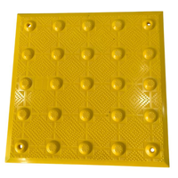 Carrelage Tactile GRP FRP pour Aveugles, Pavé Tactile en Fibre de Verre pour Projets Accessibles Sans Barrière BC01