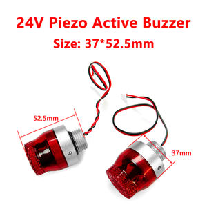 Haute qualité 37*52.5mm <span class=keywords><strong>18</strong></span>-30V haut décibel 90DB piézoélectrique actif son lumière sirène d'alarme pour alarme incendie alarme de fuite de gaz - Product Image 2