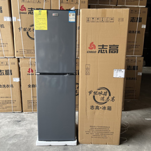 Réfrigérateur à congélateur supérieur 206L, compresseur électrique, installation portable, état neuf, double porte, pour la maison - Product Image 6