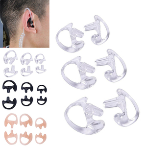 Moldes de oreja suaves EAL-08 para auriculares de radio, repuesto para kits de audio con tubo de bobina acústica, accesorio para auriculares - Product Image 4