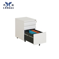 Archivador Móvil de Acero con Ruedas y Cerradura, Personalizable en Tamaño y Color, para Oficina, Debajo del Escritorio, Suministro del Fabricante