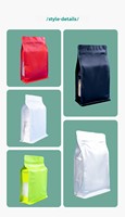 Sacs Hualiang en aluminium colorés à huit soudures latérales pour appâts de pêche, thé, snacks, fruits secs, nourriture pour chats, nourriture pour chiens, grains de café, avec fermeture éclair