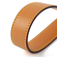 Sangle de sac interchangeable en cuir véritable marron de haute qualité, tendance et luxueuse, disponible en plusieurs tailles, pour porté croisé ou à l'épaule