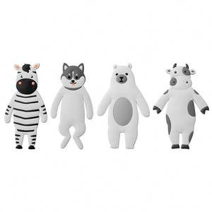 Customizable PVC Fridge Magnets Modern Design Custom Shape <b>Magnetic</b> Stickers for Back to School Baptism Reusable - Product Image 1